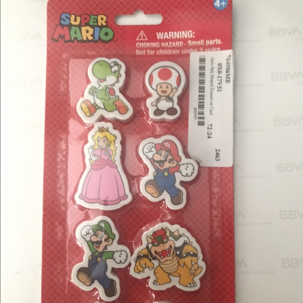 Mario erasers - Picture 2 of 2